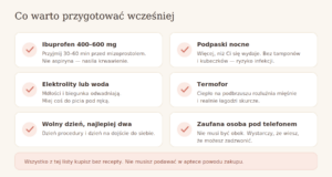 Lista rzeczy do przygotowania przed procedurą