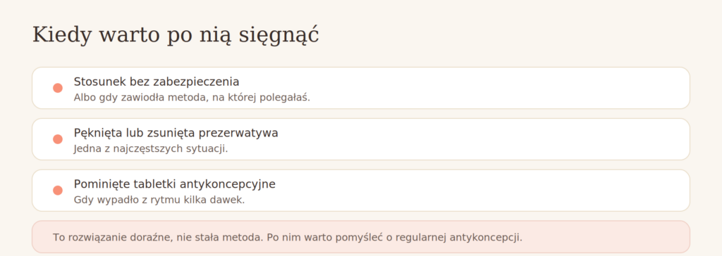 Najczęstsze sytuacje, w których warto po nią sięgnąć.