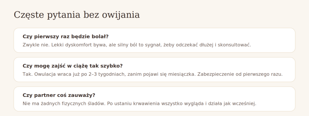 Współżycie po aborcji — odpowiedzi na częste pytania